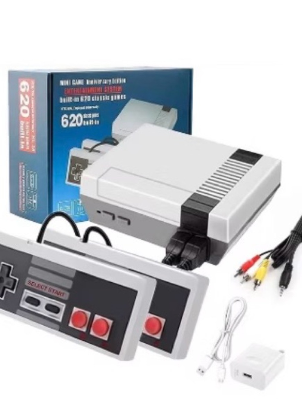 Retro Mini Console with 620 Built-In Games - Gray
